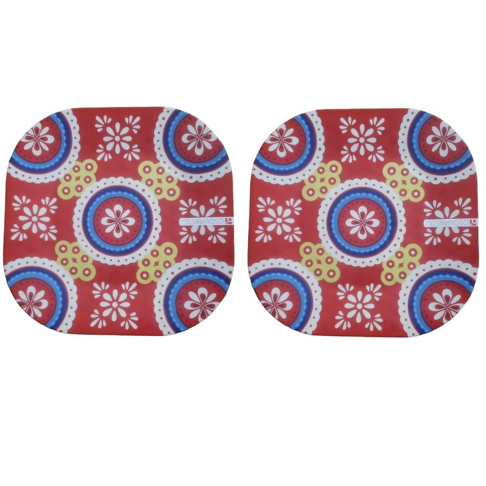 QSquared Montecito 11" Melamine Plate Set of Two